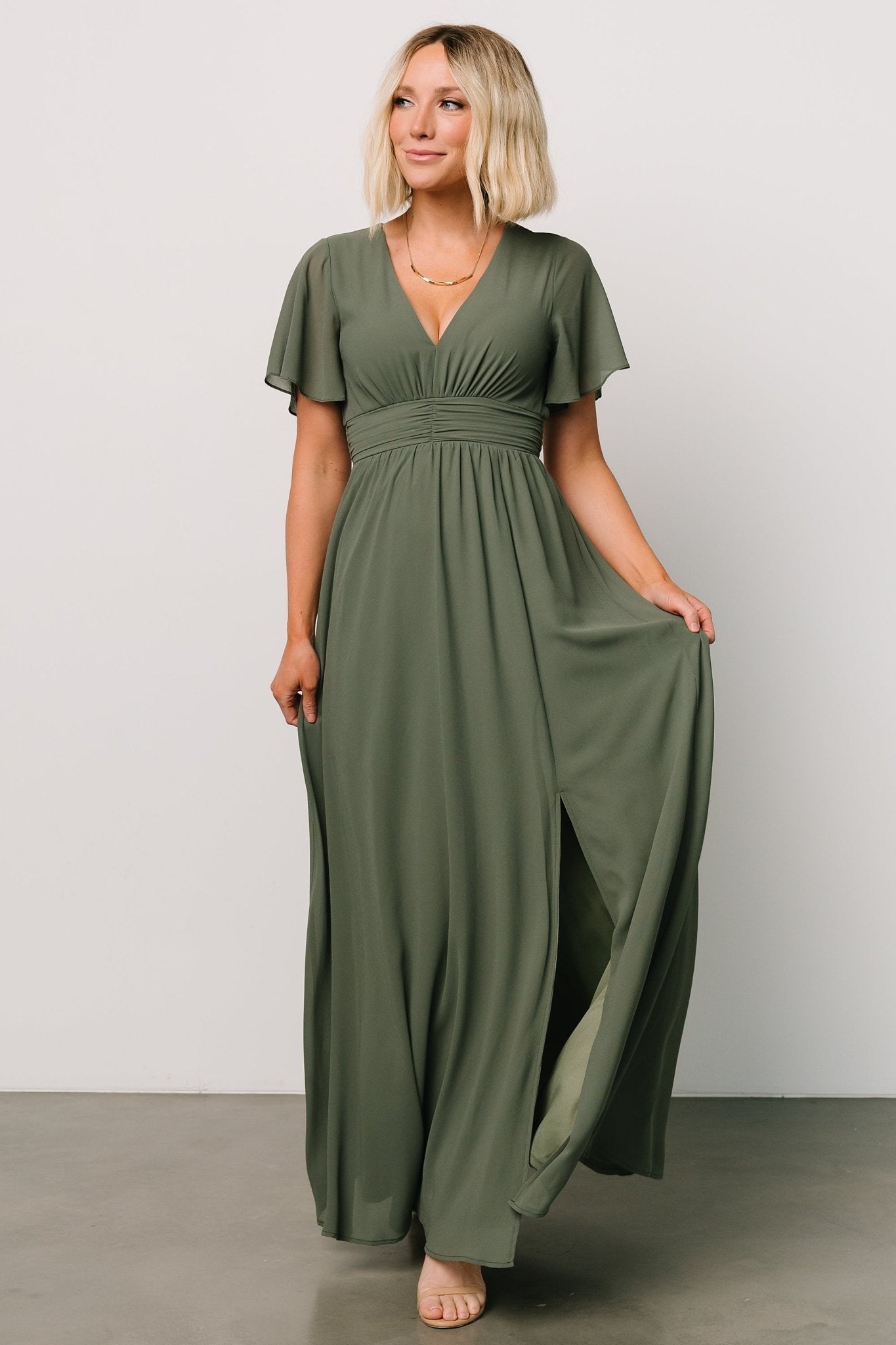 Ramona Maxi Dress | Dark Sage