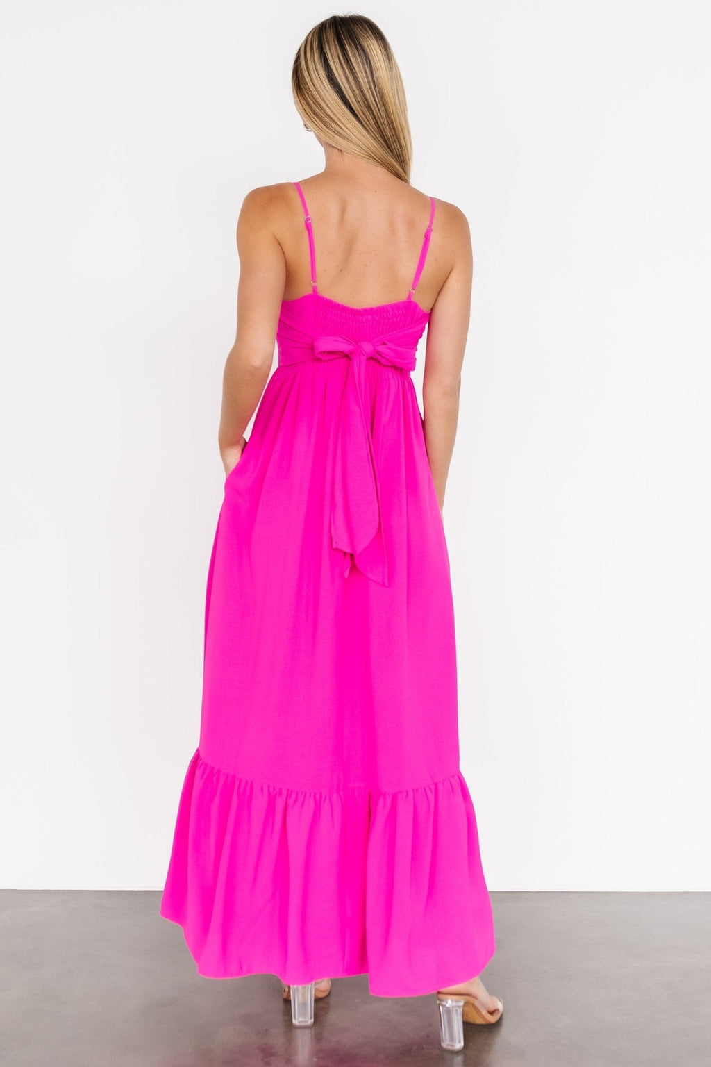 Regan Tank Maxi Dress | Fuchsia