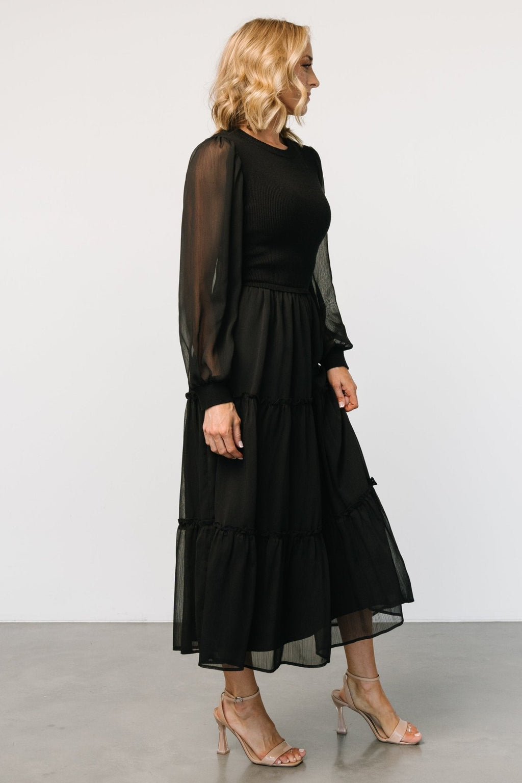 Remi Ribbed Maxi Dress | Black