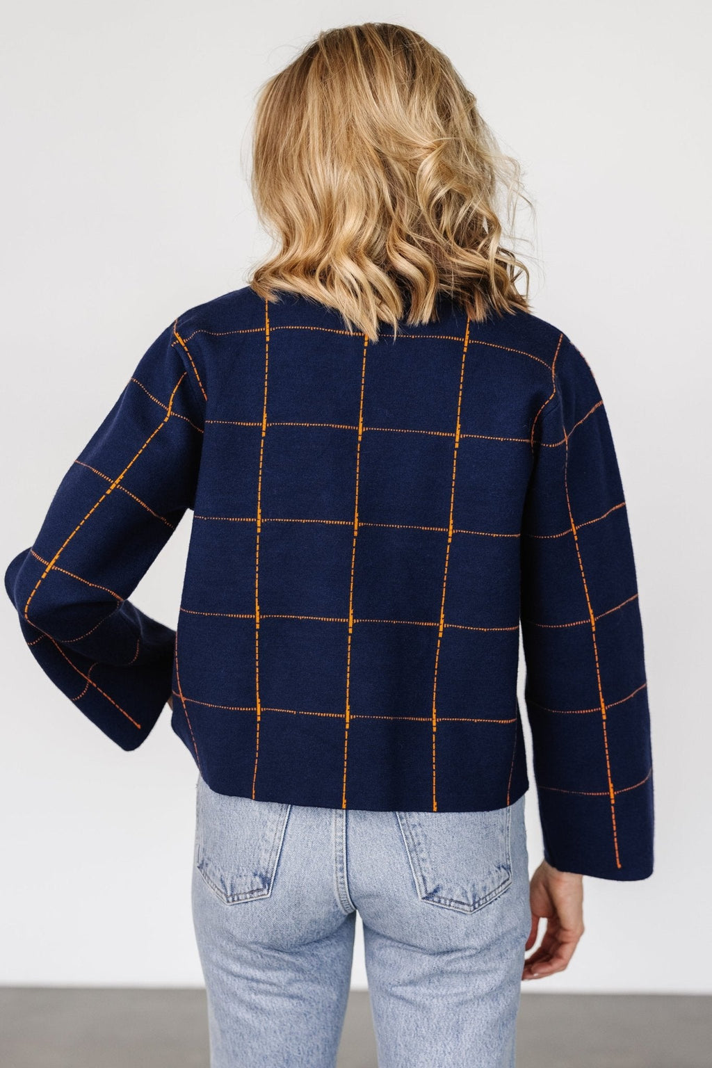 Remington Sweater | Navy + Orange