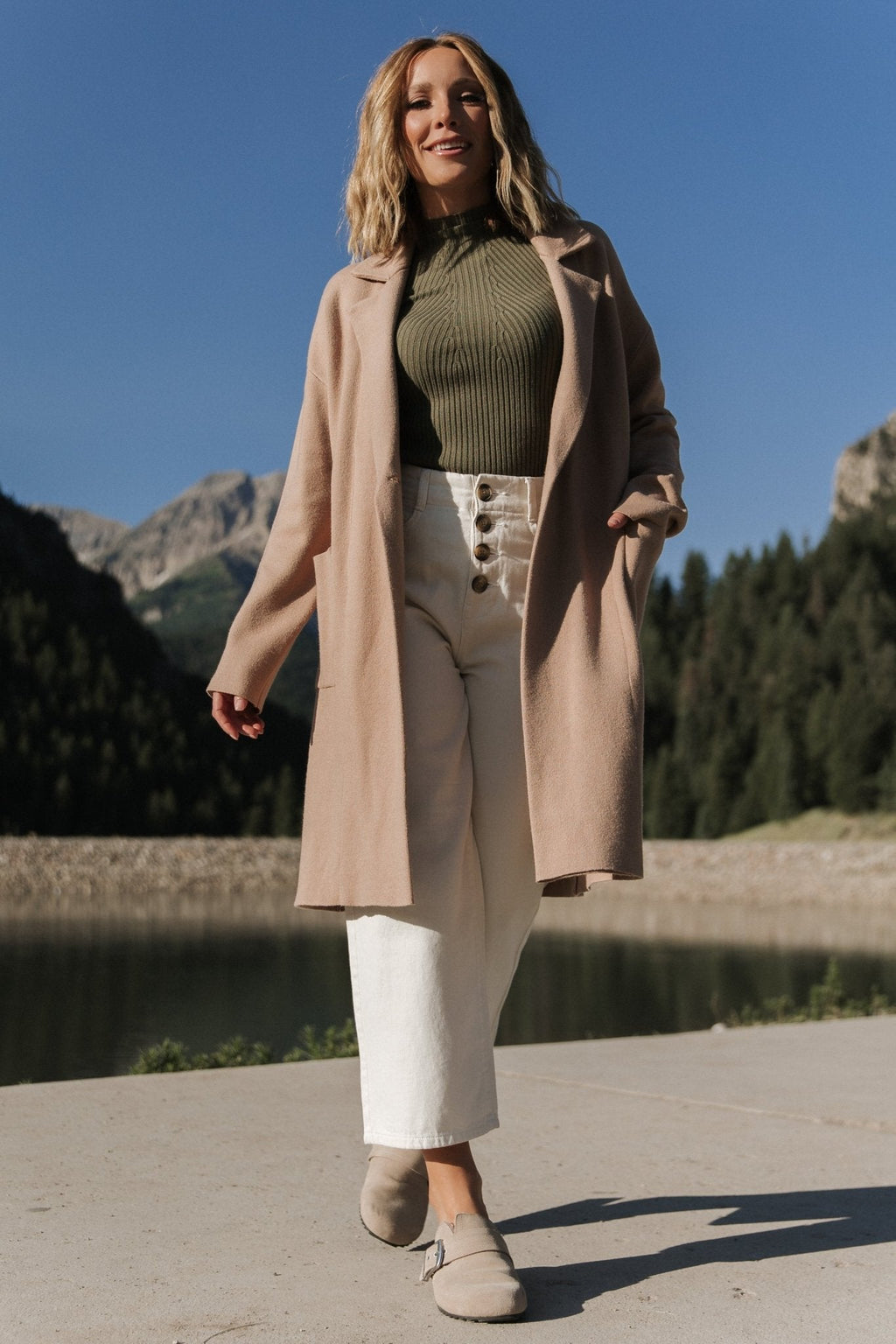 Roland Long Jacket | Light Camel