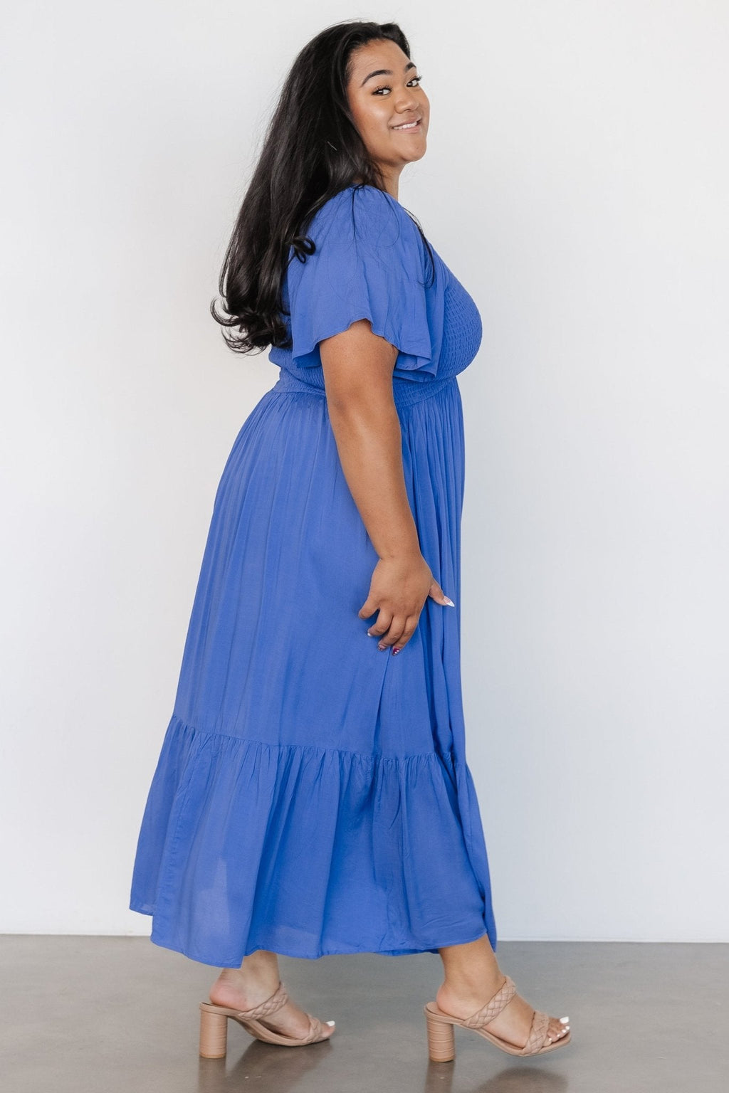 Scarlett Smocked Dress | Blue