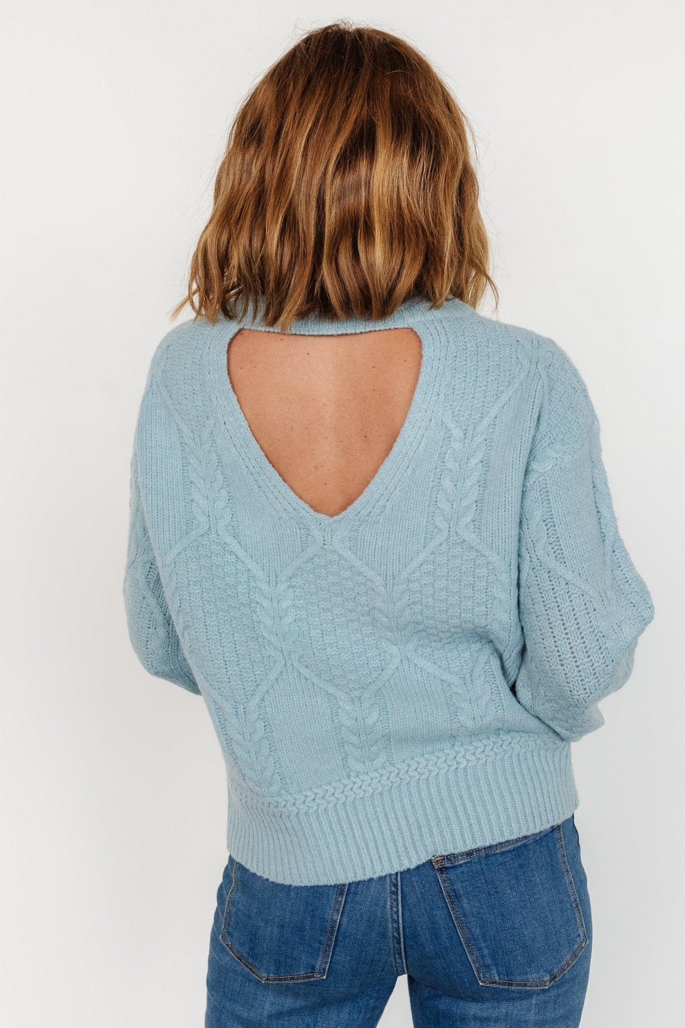 Sheffield Knit Sweater | Light Blue