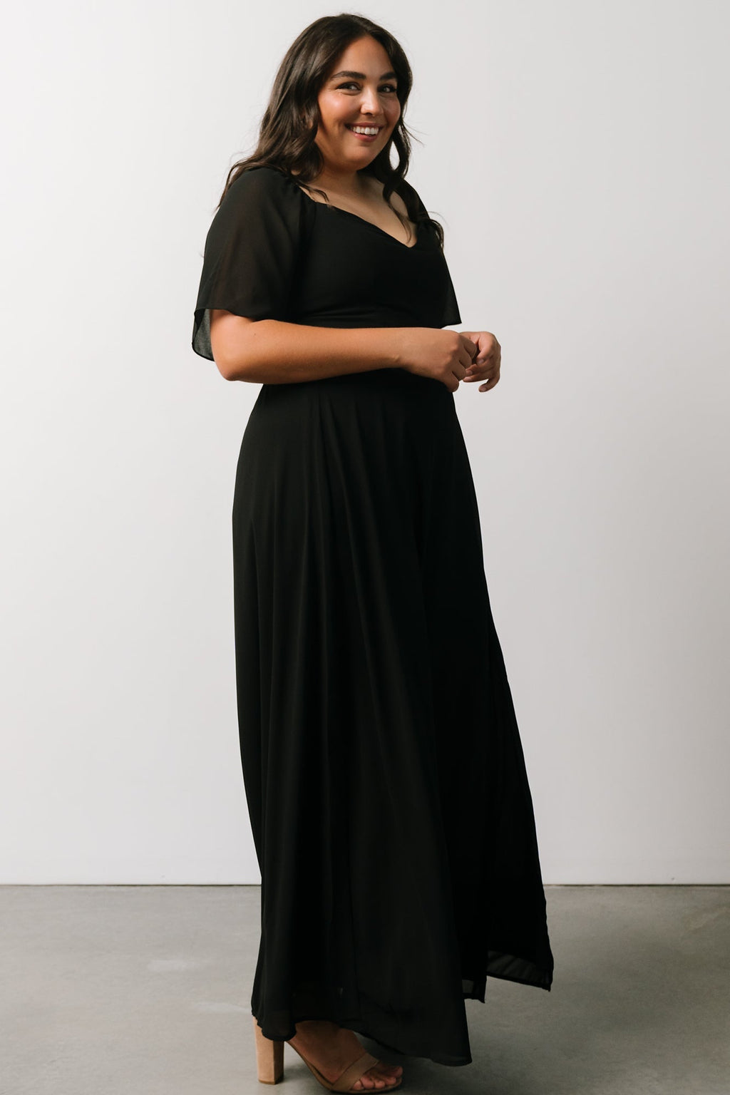 Sierra Sweetheart Maxi Dress | Black