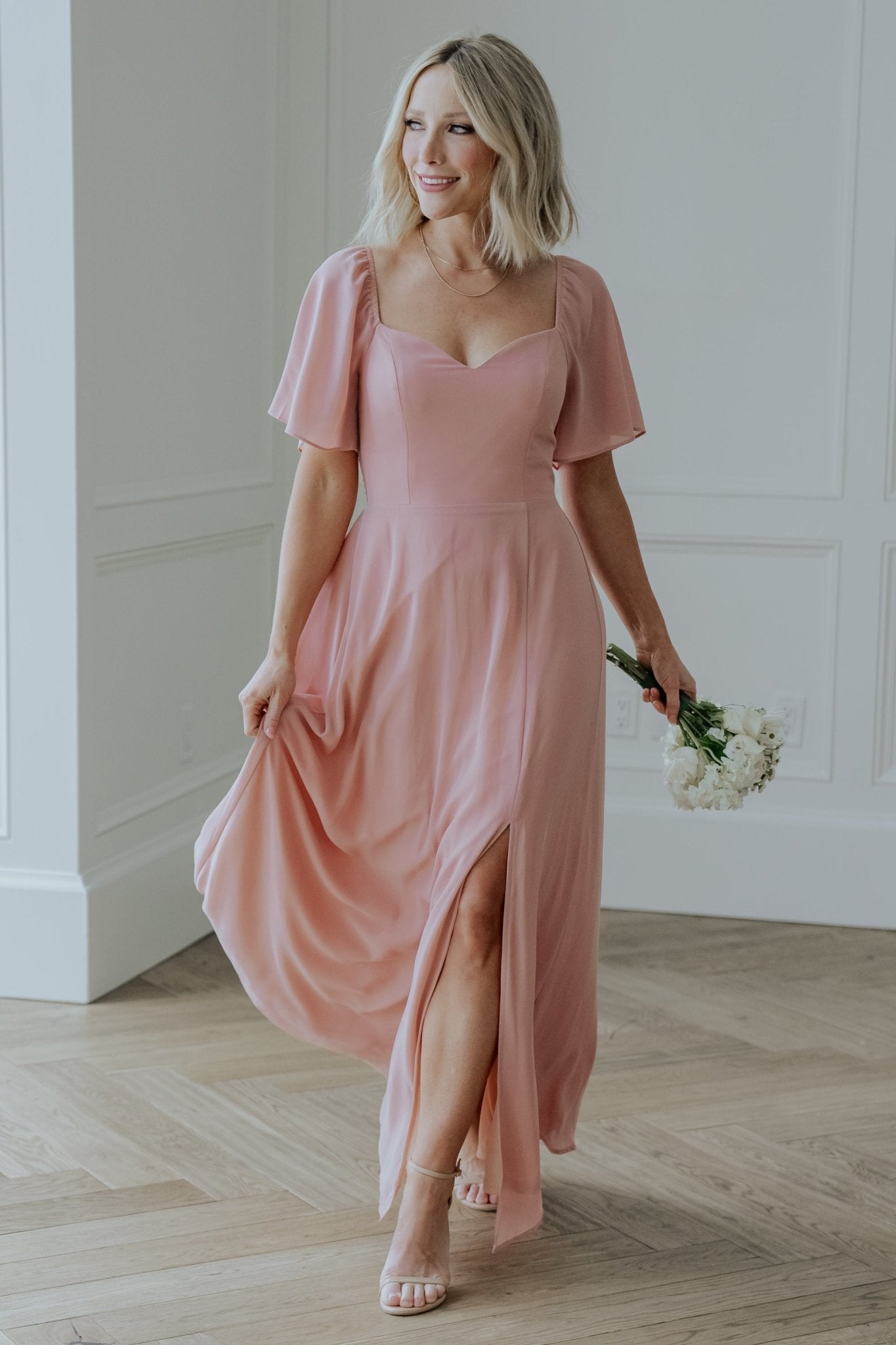 Sierra Sweetheart Maxi Dress | Blush
