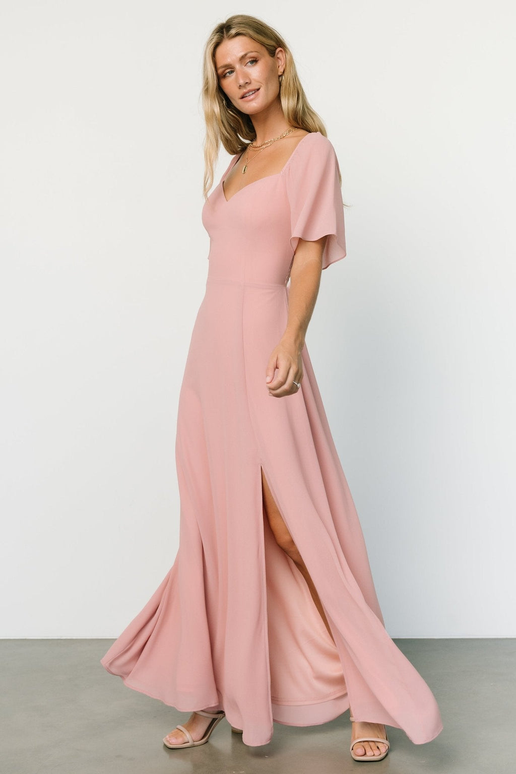 Sierra Sweetheart Maxi Dress | Blush