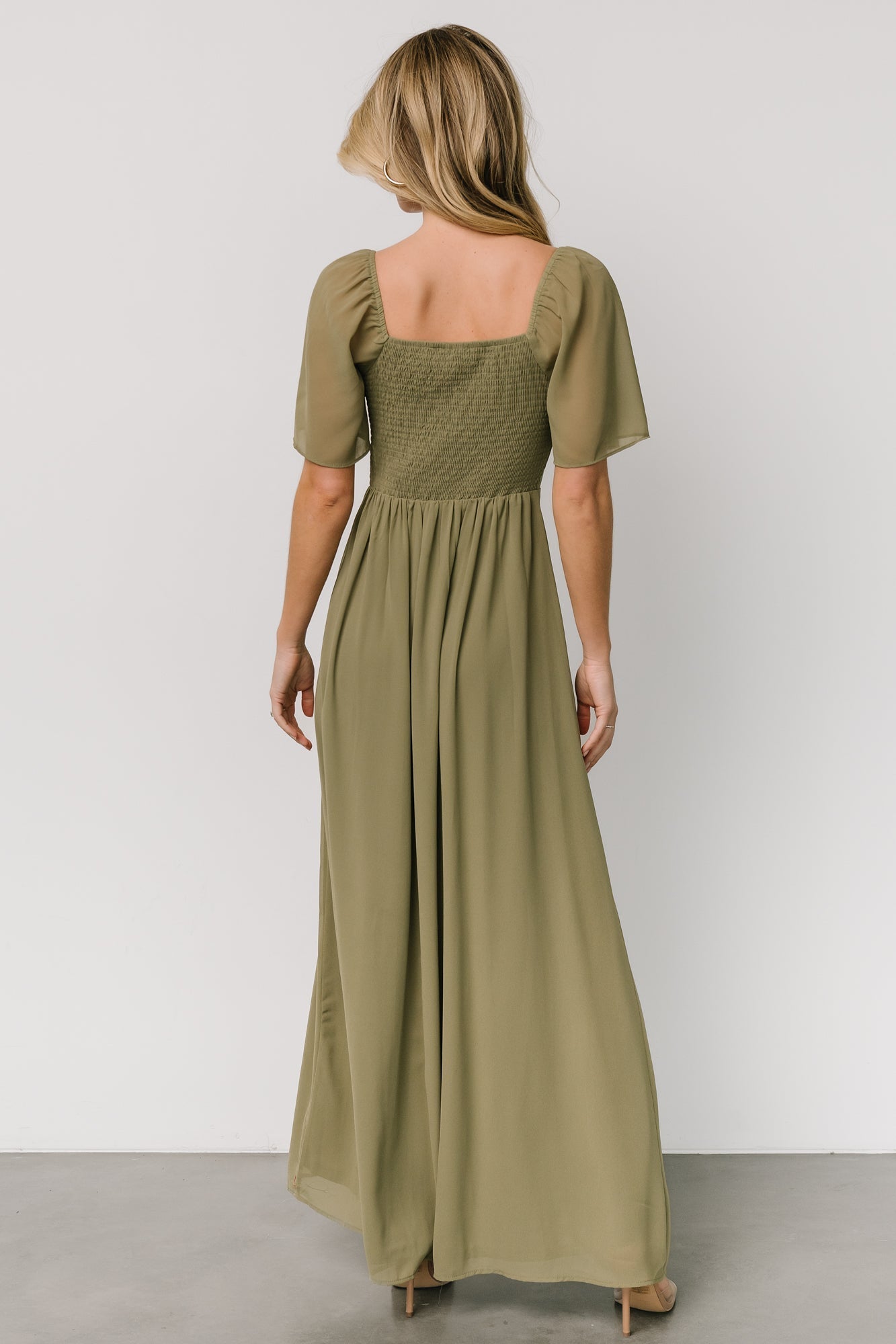 Sierra Sweetheart Maxi Dress | Dusty Olive