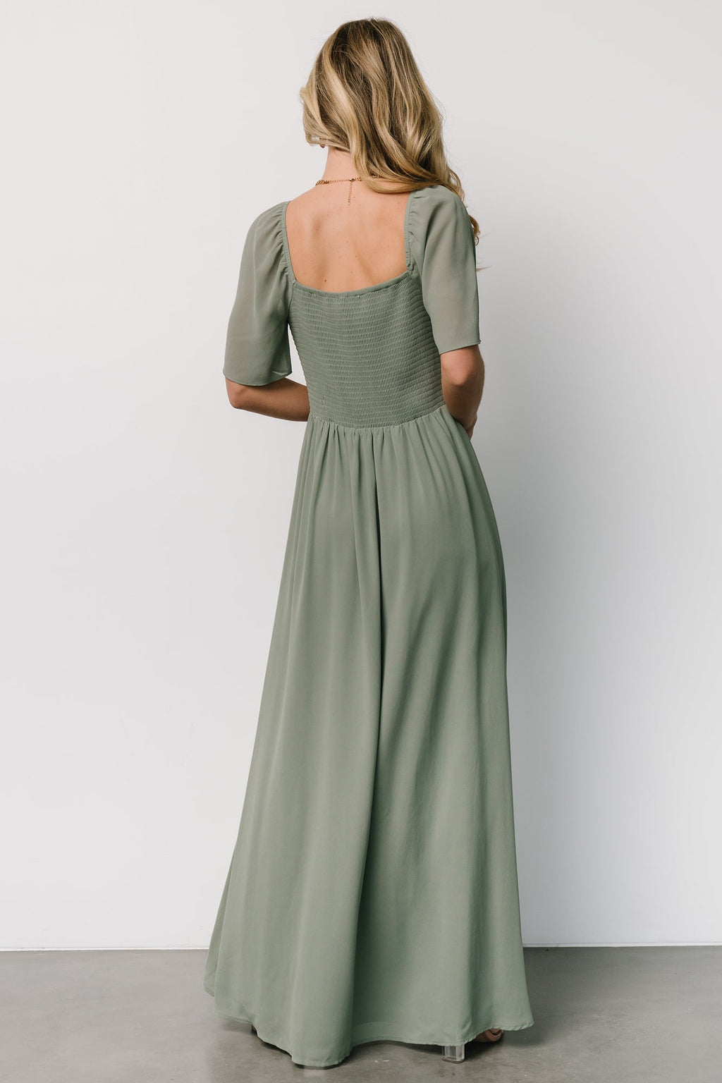 Sierra Sweetheart Maxi Dress | Eucalyptus