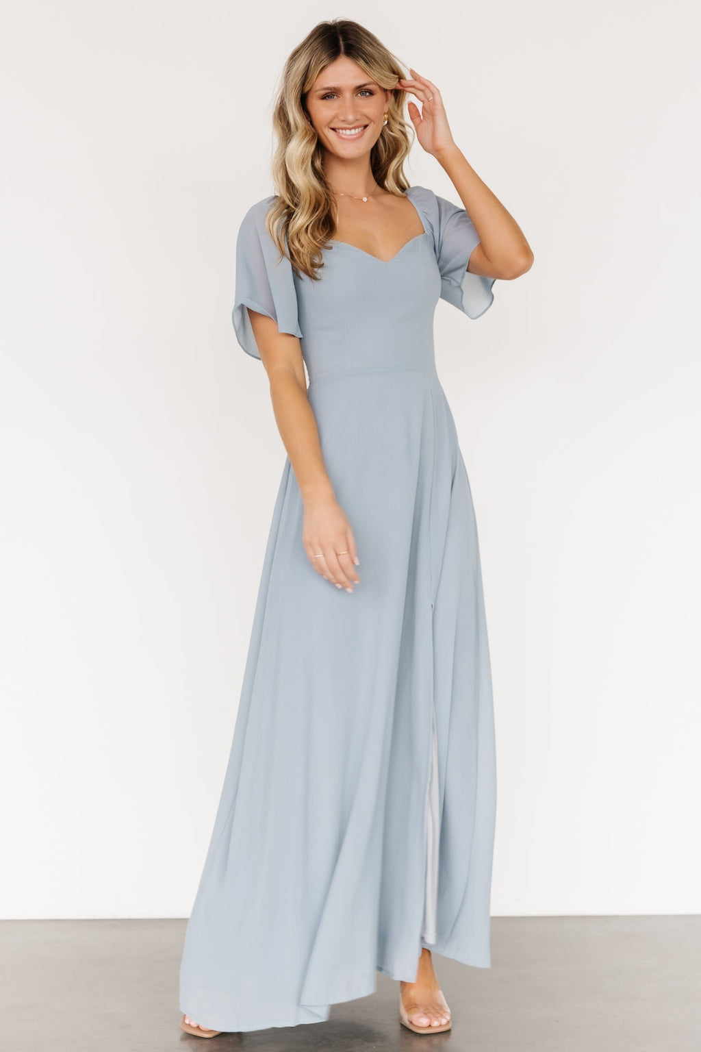Sierra Sweetheart Maxi Dress | Light Blue