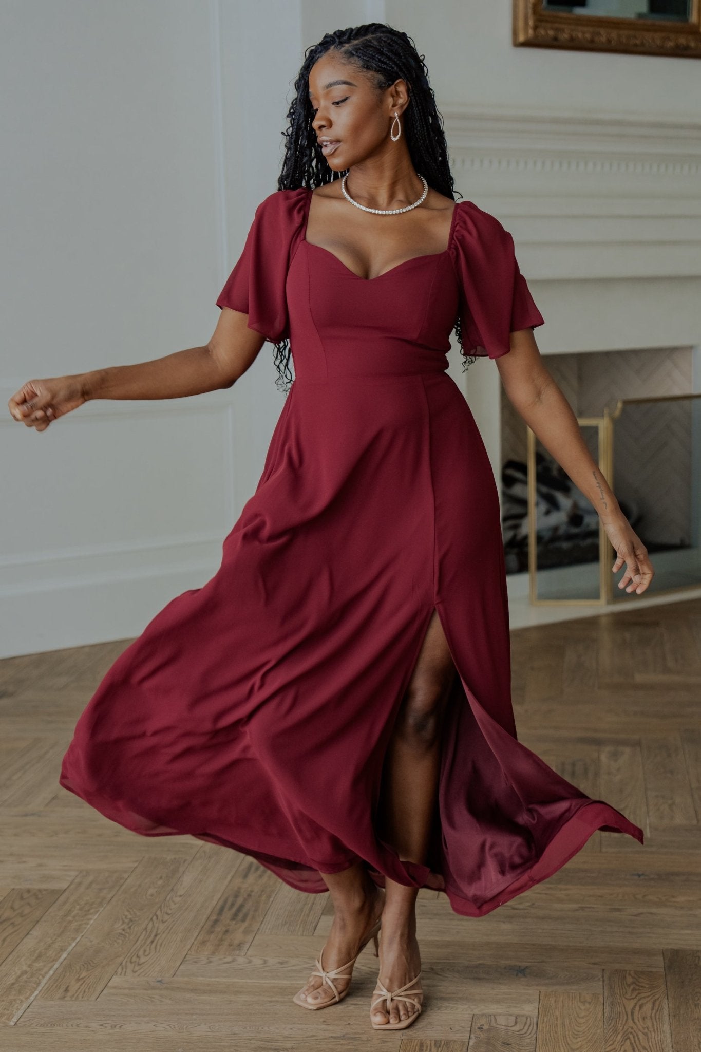 Sierra Sweetheart Maxi Dress | Mulberry