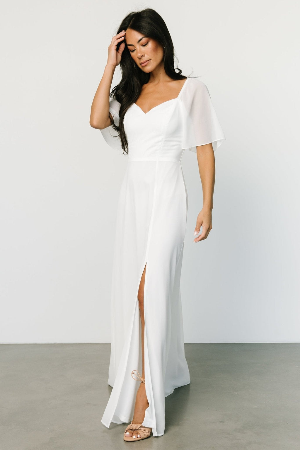Sierra Sweetheart Maxi Dress | White