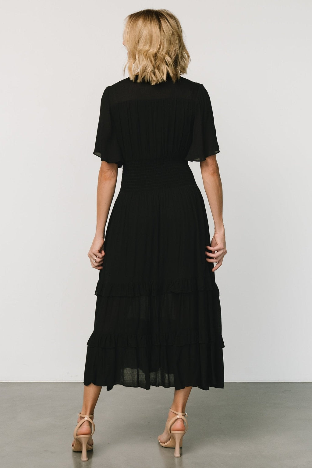 Spell Boho Midi Dress | Black