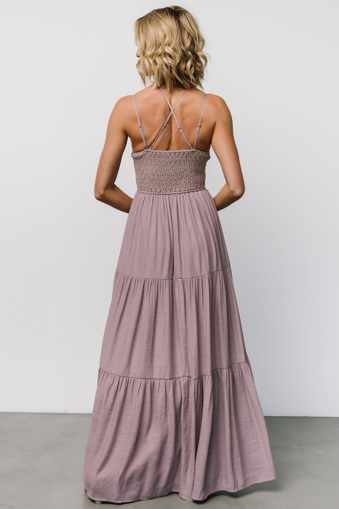 Summerlin Lace Top Maxi Dress | Dusty Mauve