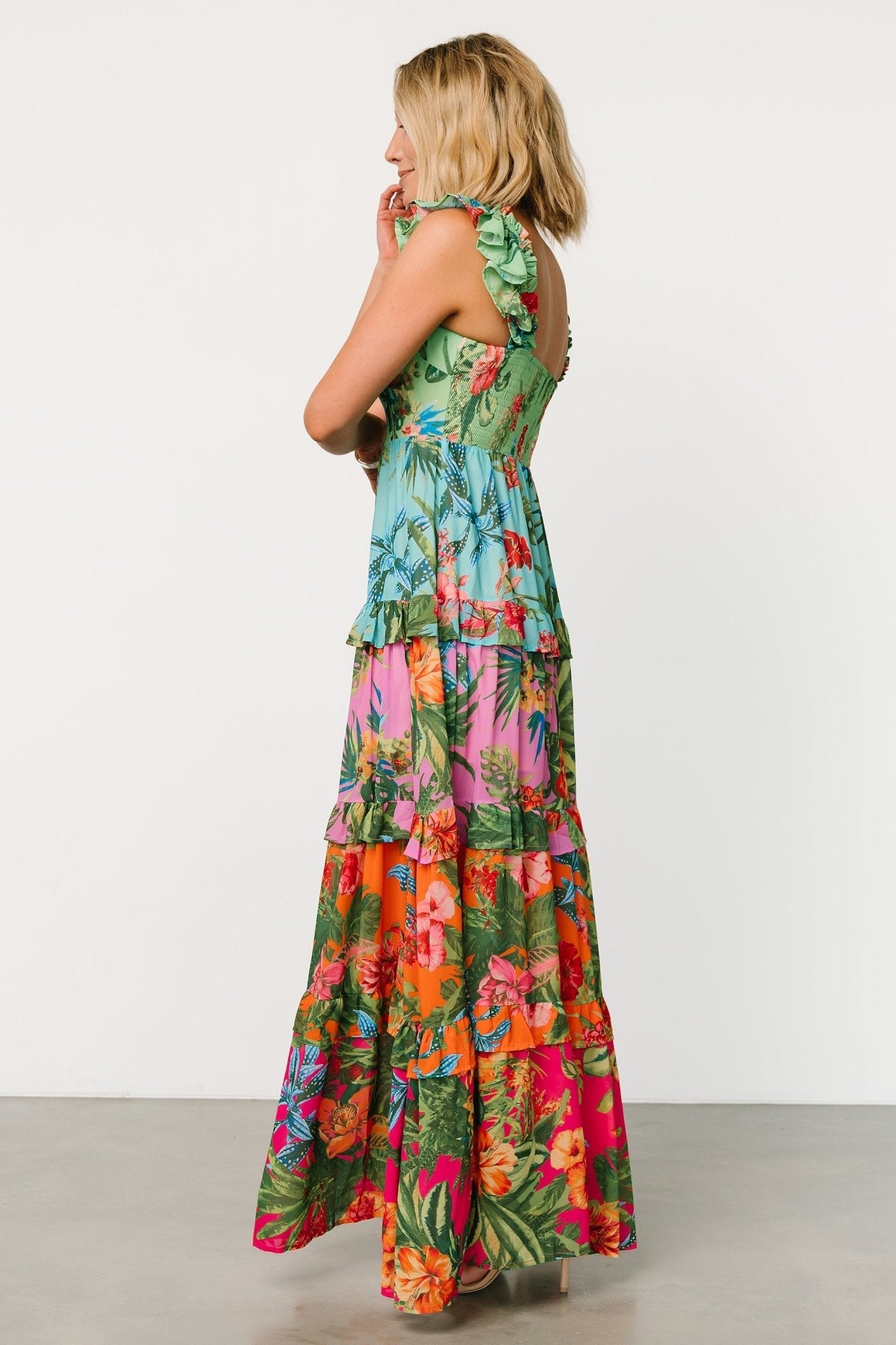 Sundara Tiered Maxi Dress | Multi