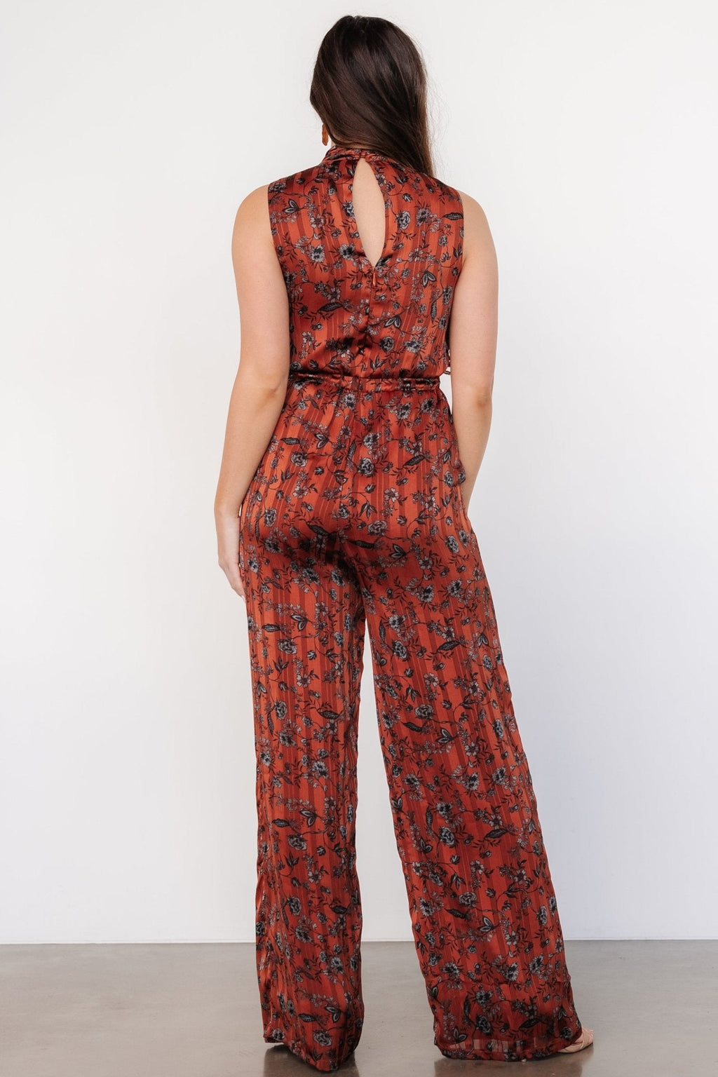 Suni Sleeveless Jumpsuit | Copper + Slate Floral
