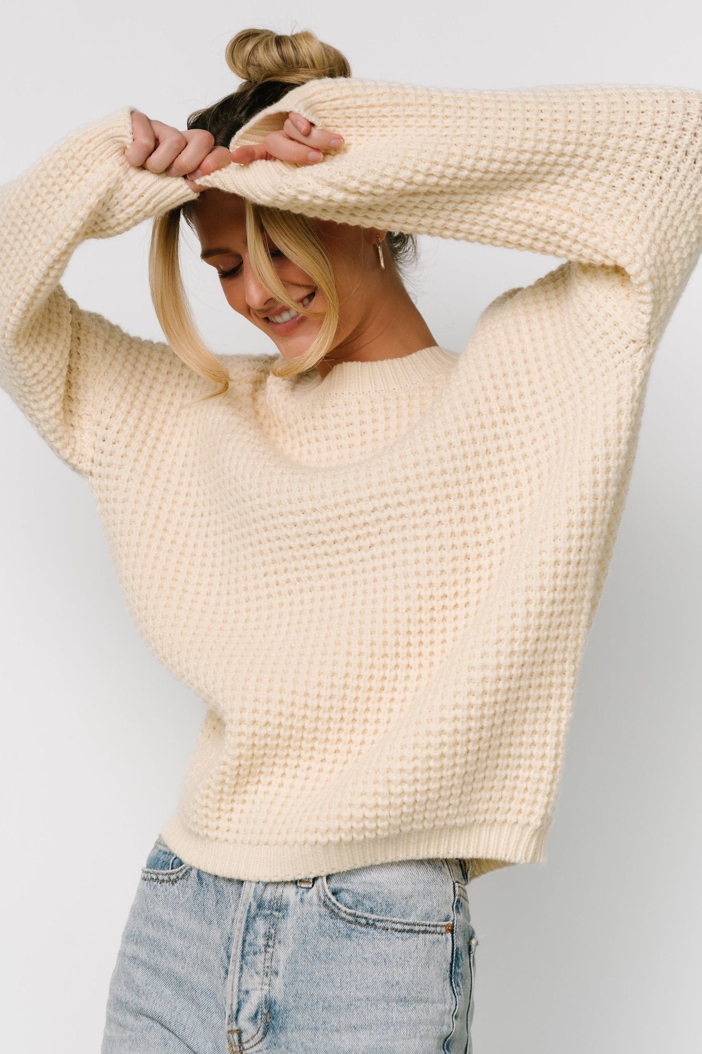 Sutherland Chunky Knit Sweater | Cream
