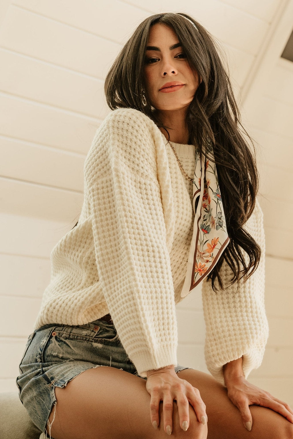 Sutherland Chunky Knit Sweater | Cream