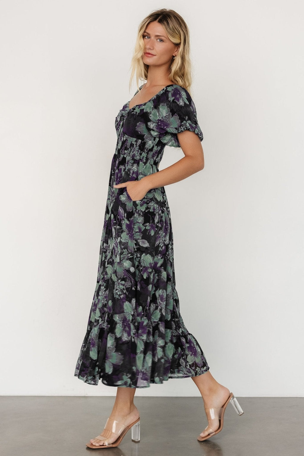 Suzy Maxi Dress | Dark Blue Multi