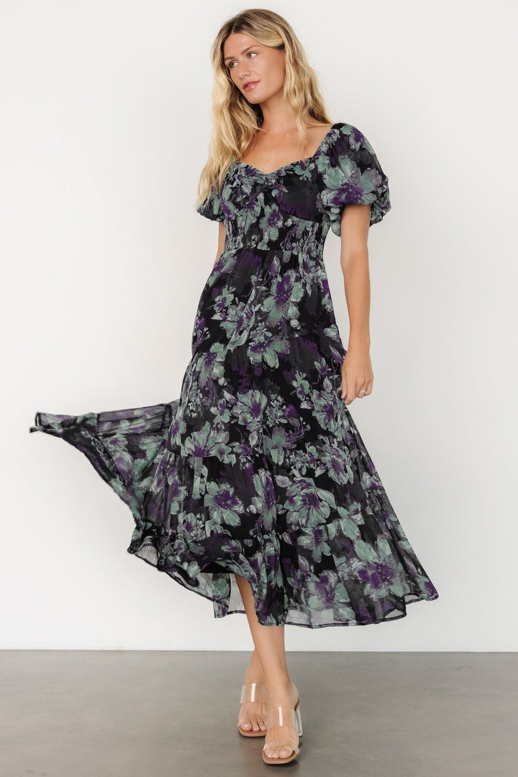 Suzy Maxi Dress | Dark Blue Multi