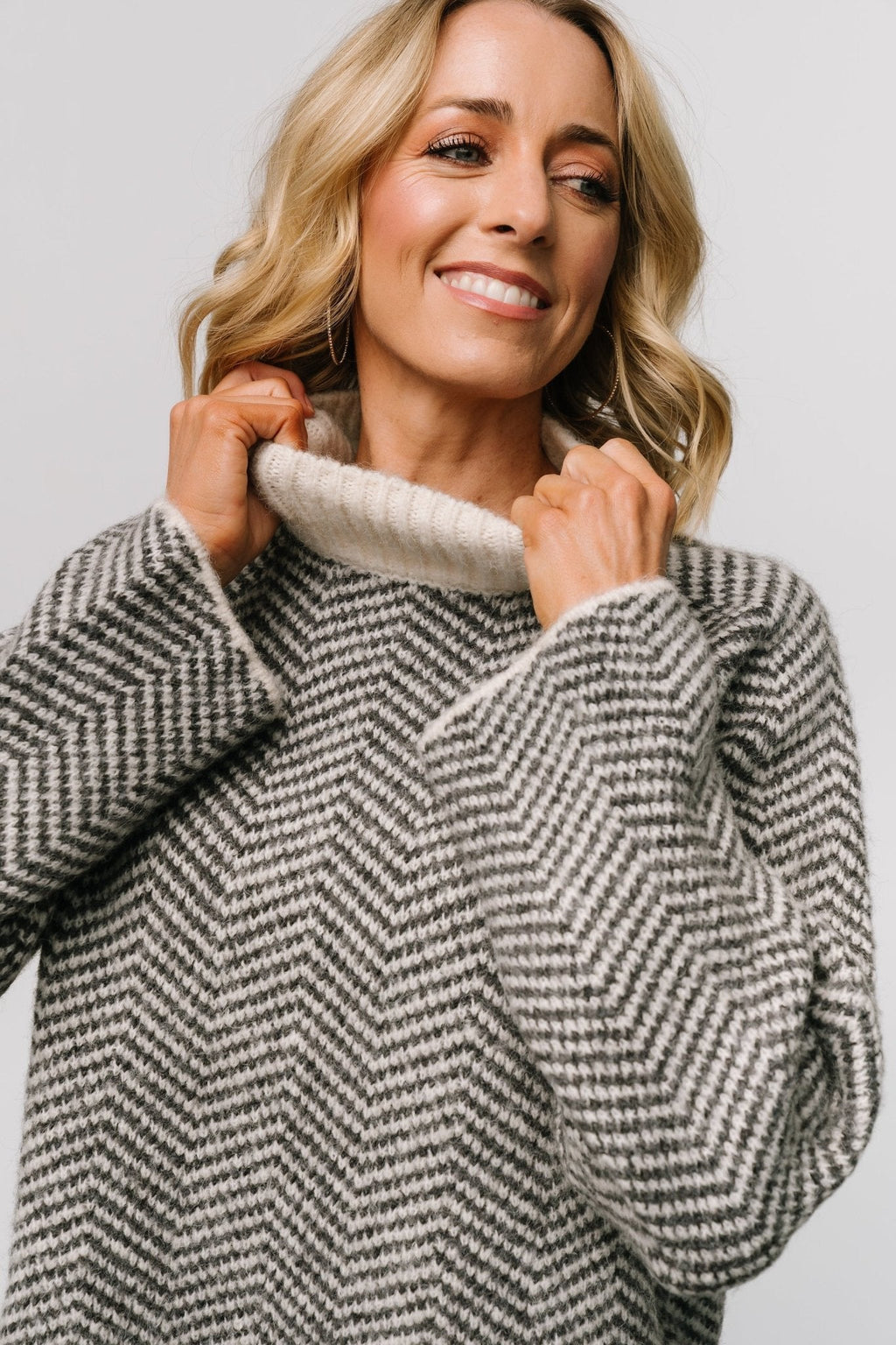 Trisha Knit Sweater | Ivory Stripe