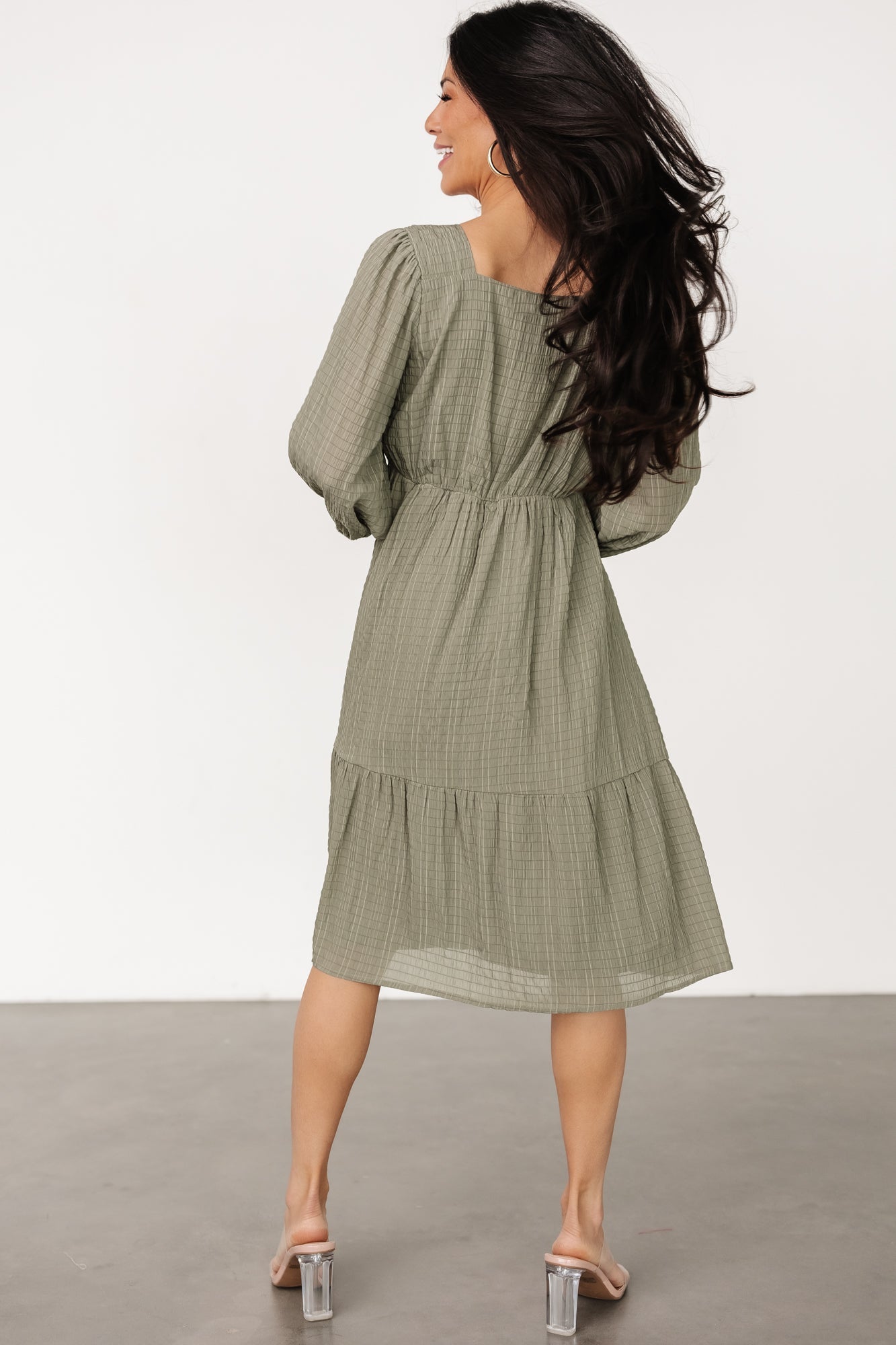 Vaeda Midi Dress | Olive