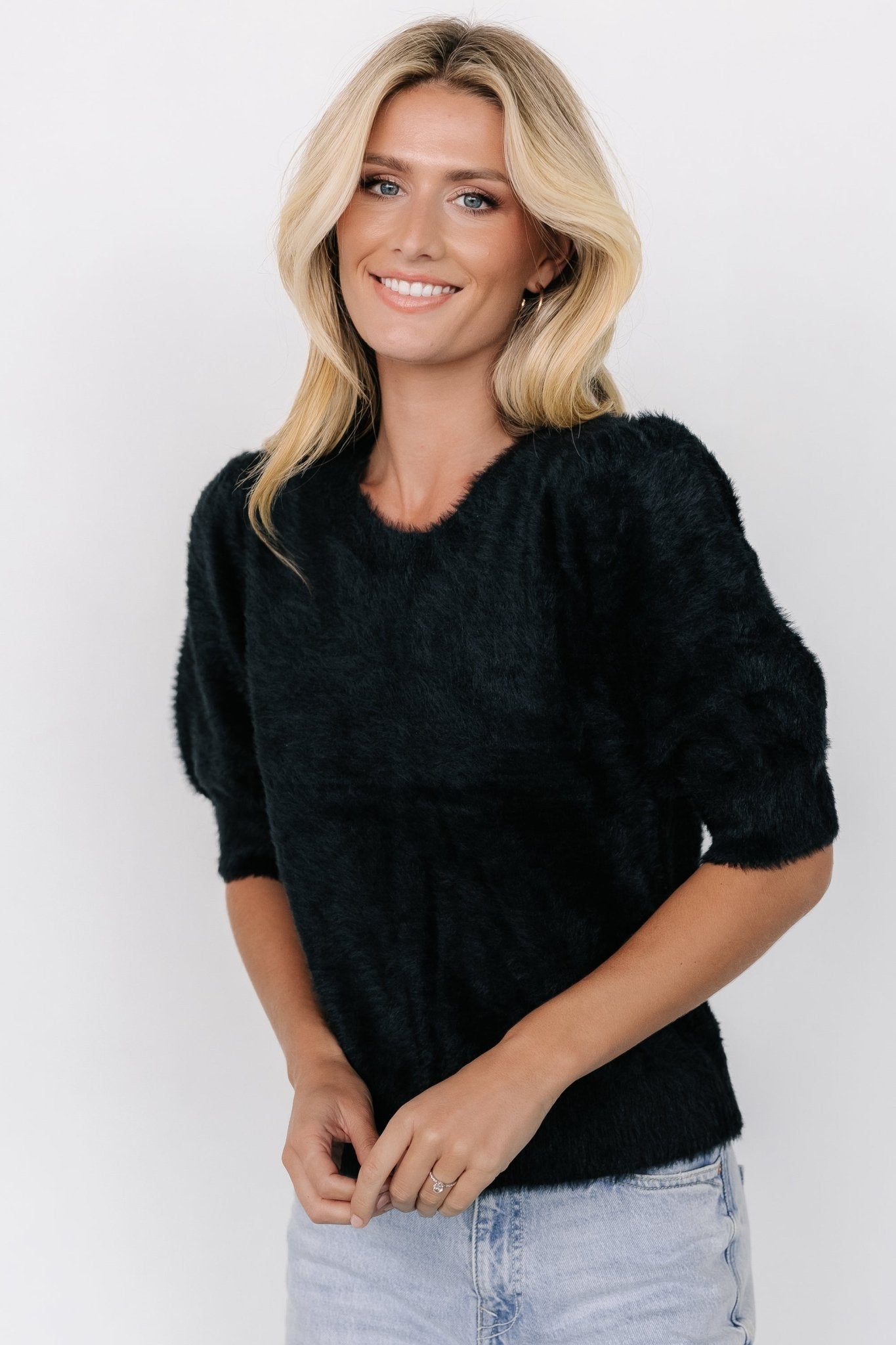Vail Sweater Top | Black