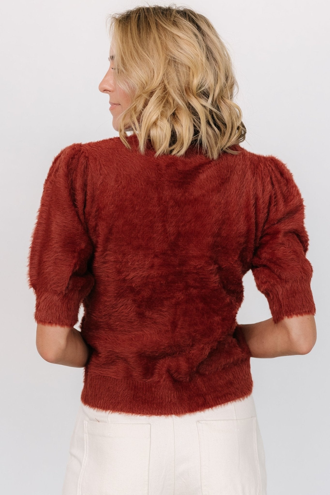 Vail Sweater Top | Brick