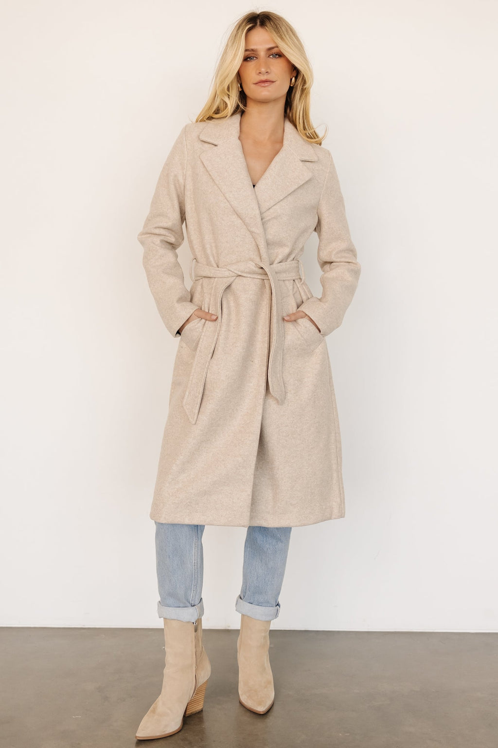 Valdez Long Coat | Oatmeal