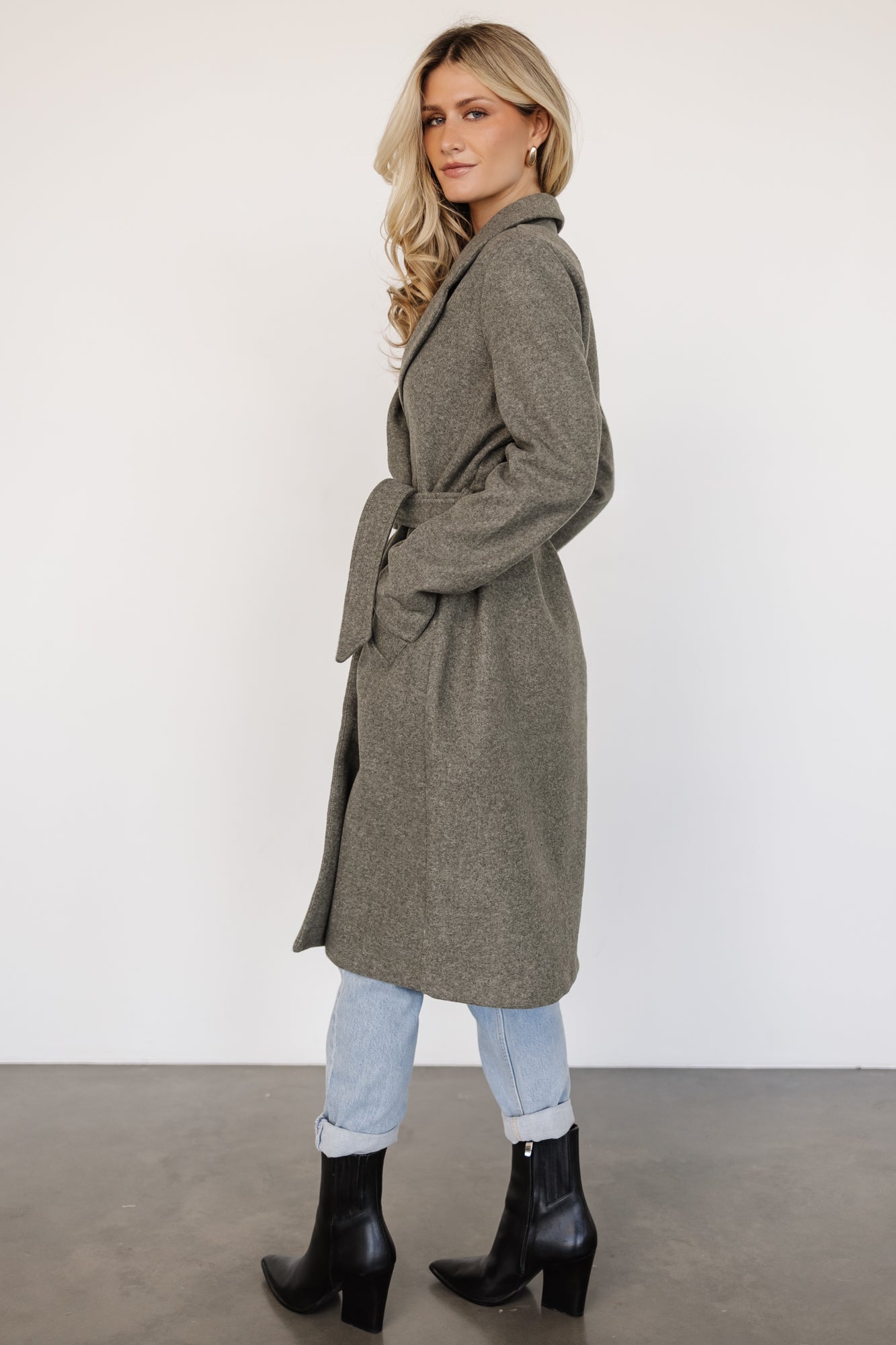 Valdez Long Coat | Olive
