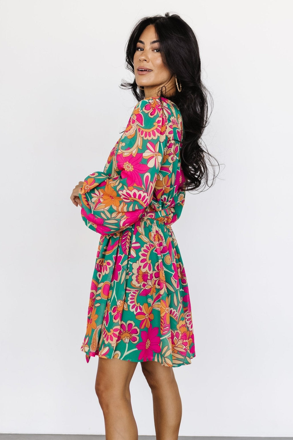 Wesley Mini Dress | Green Multi